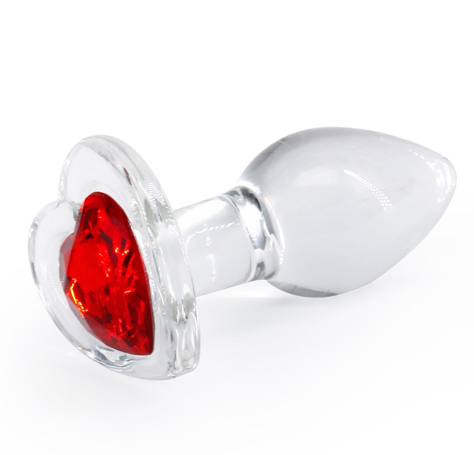 NsNovelties Dop Anal Crystal Desires Red Heart Sticla 7.2 cm