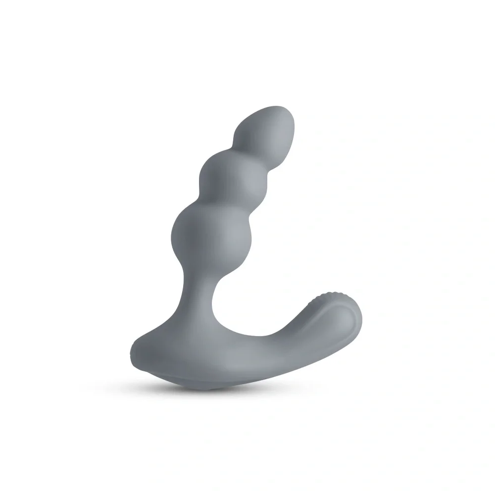 NsNovelties Stimulator Prostata Renegade Triumph 2 Viteze 8 Moduri Vibratii Silicon USB Magnetic Gri 13.1 cm