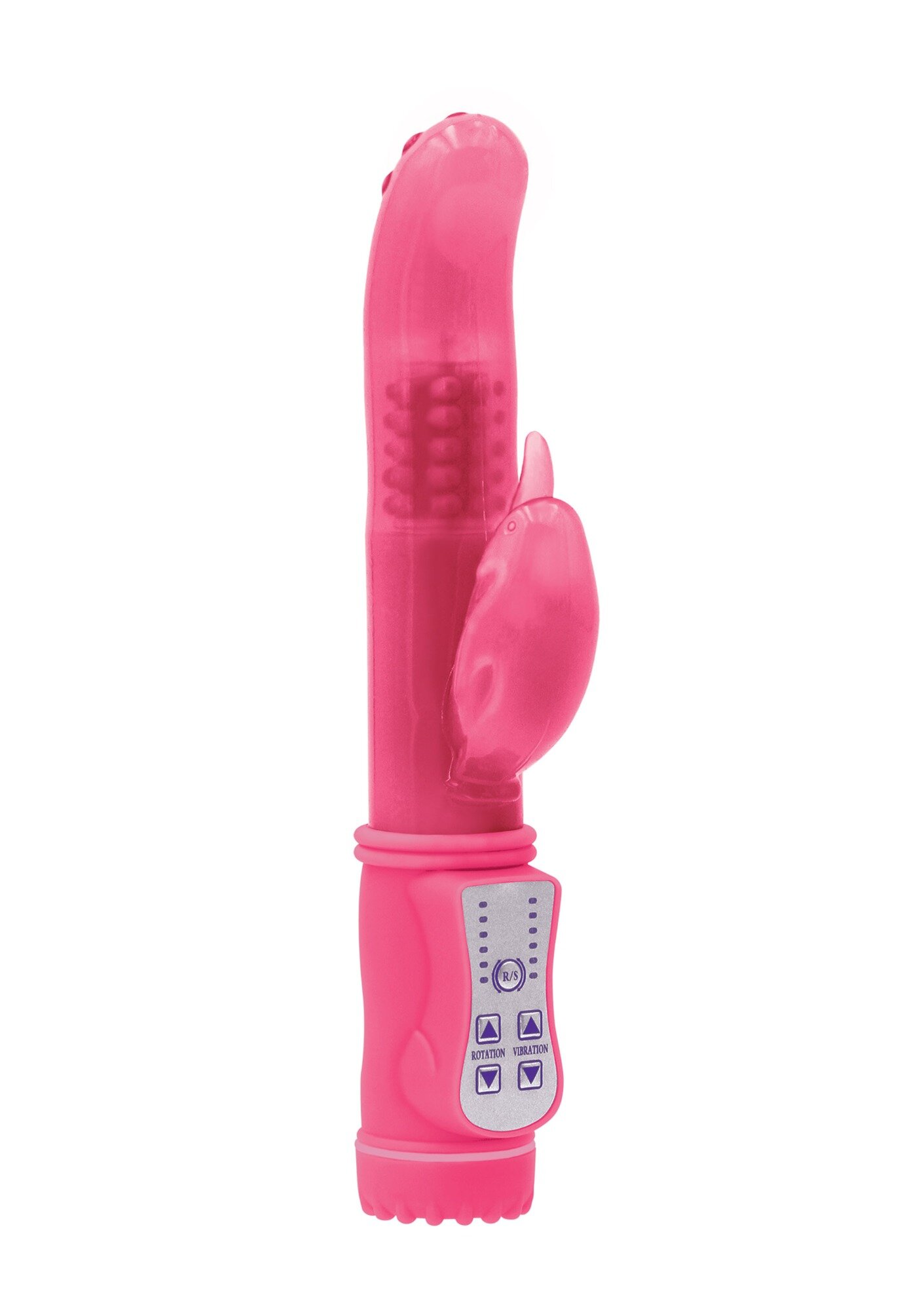 NsNovelties Vibrator Iepuras Jessica Rotating&Vibrating Firefly Roz 22 cm