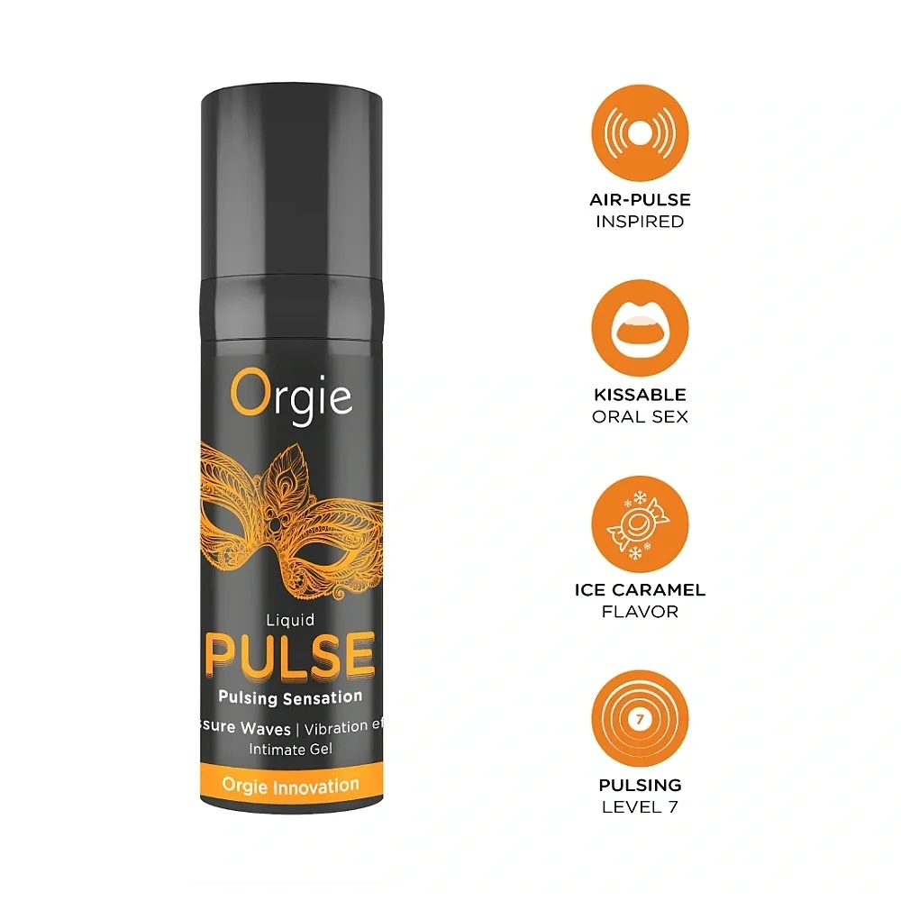 Orgie Gel Intim Liquid Pulse cu Efect de Vibrare 15 ml