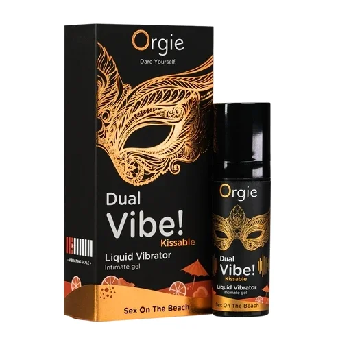 Orgie Gel Stimulator Kissable Vibrator Lichid Dual Vibe! Sex On The Beach 15 ml