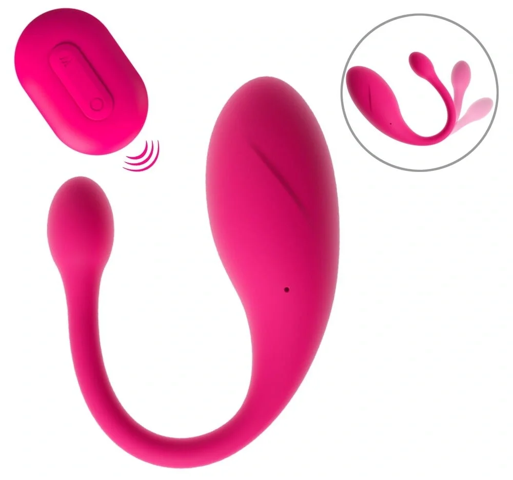  Ou Vibrator Koral Remote Control 10 Moduri Vibratii Silicon USB Roz