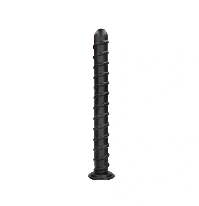 Ouch! Dildo Anal Pole of Power cu Ventuza PVC Negru 58.5 cm