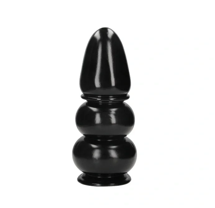 Ouch! Dop Anal Ultra Collosus cu Ventuza PVC Negru 35.5 cm