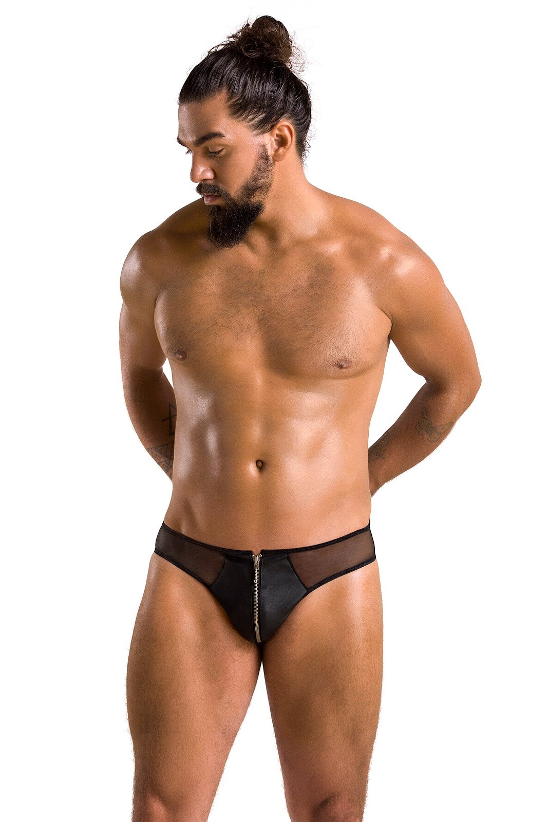 Passion Bikini cu Fermoar Metalic Timmy Negru S/M