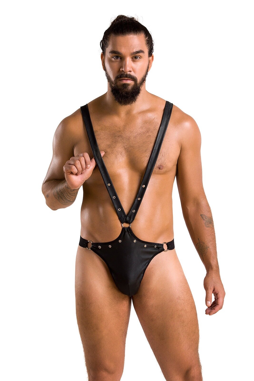 Passion Body Harry din Piele Ecologica Negru S/M
