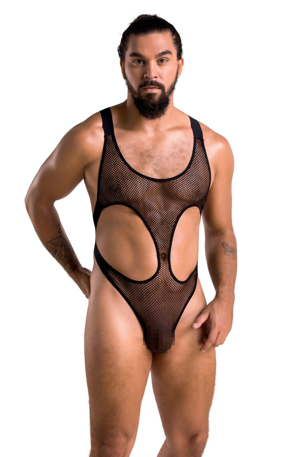 Passion Body Leon din Plasa Negru L/XL