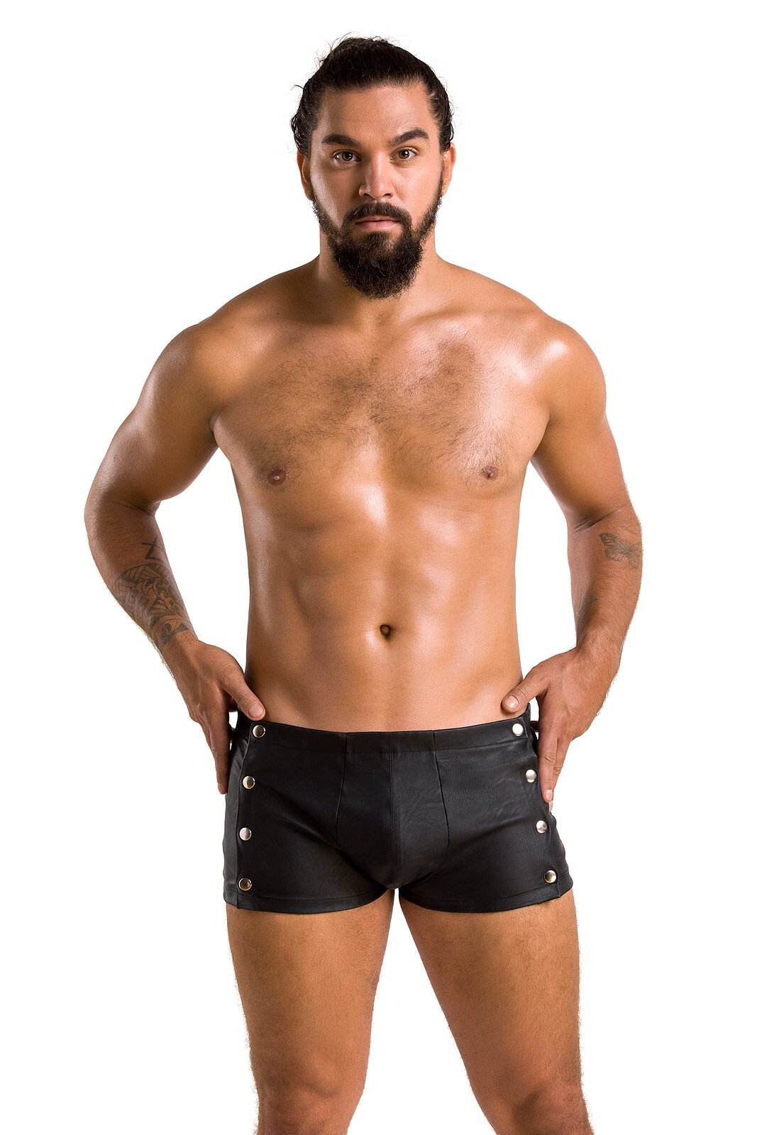 Passion Boxeri cu Capse Metalice pe Laterale David Negru S/M