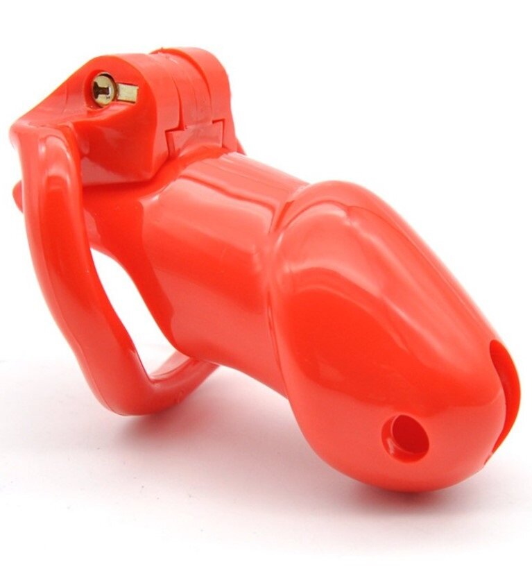Passion Labs Cusca de Castitate Cock Trainer Hard Plastic Rosu