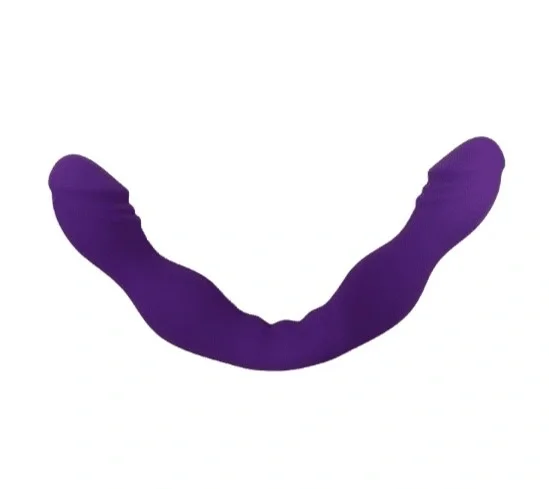 Passion Labs Dildo Dublu Bendable Silicon Matasos Mov 28 cm