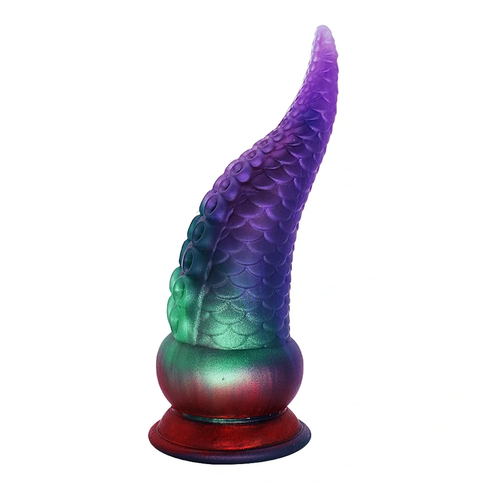 Passion Labs Dildo Fantasy No. 54 cu Ventuza Silicon Lichid Mov 21.5 cm