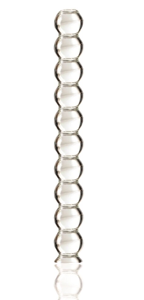 Passion Labs Dildo Multi Beads Sticla Premium Transparent 21 cm Glass Series