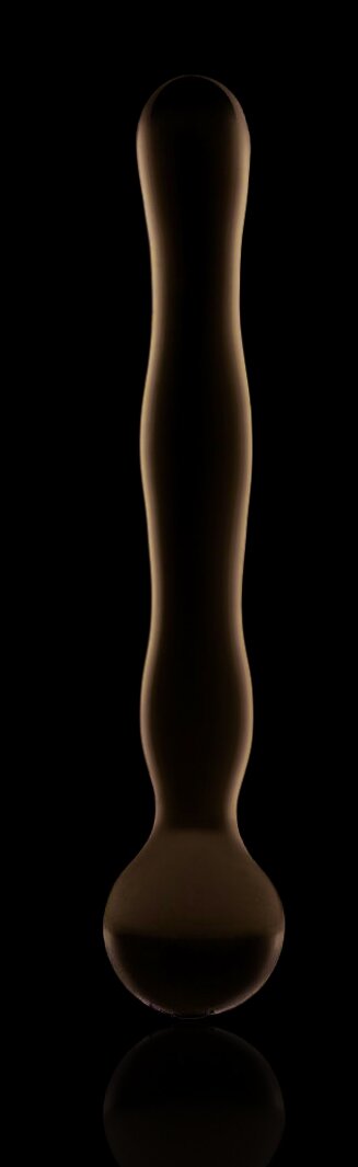 Passion Labs Dildo Round Tip Sticla Premium Transparent 17 cm Glass Series