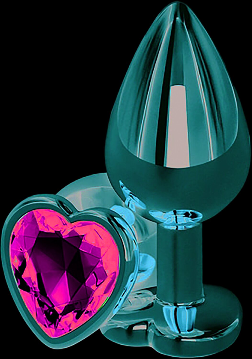 Passion Labs Dop Anal Brilliant Anal Plug Large Rose Gold Piatra Verde