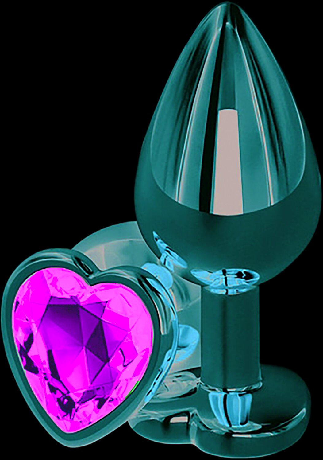Passion Labs Dop Anal Brilliant Anal Plug Small Rose Gold Piatra Verde