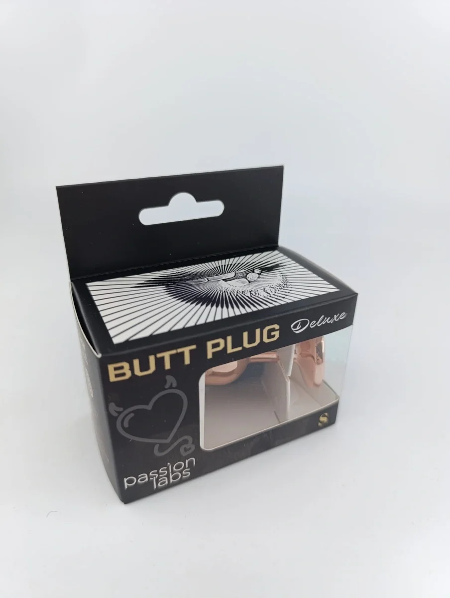 Passion Labs Dop Anal Charm Anal Plug Large Rose Gold Piatra Mov Deschis