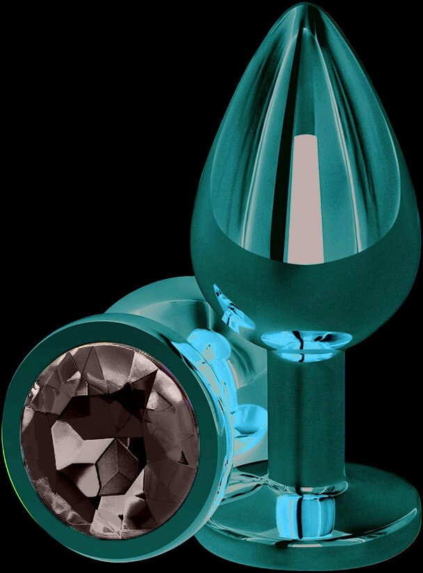 Passion Labs Dop Anal Charm Anal Plug Large Rose Gold Piatra Transparenta