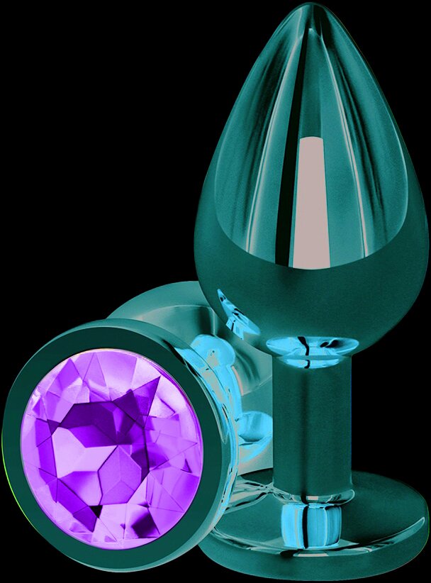 Passion Labs Dop Anal Charm Anal Plug Medium Rose Gold Piatra Verde