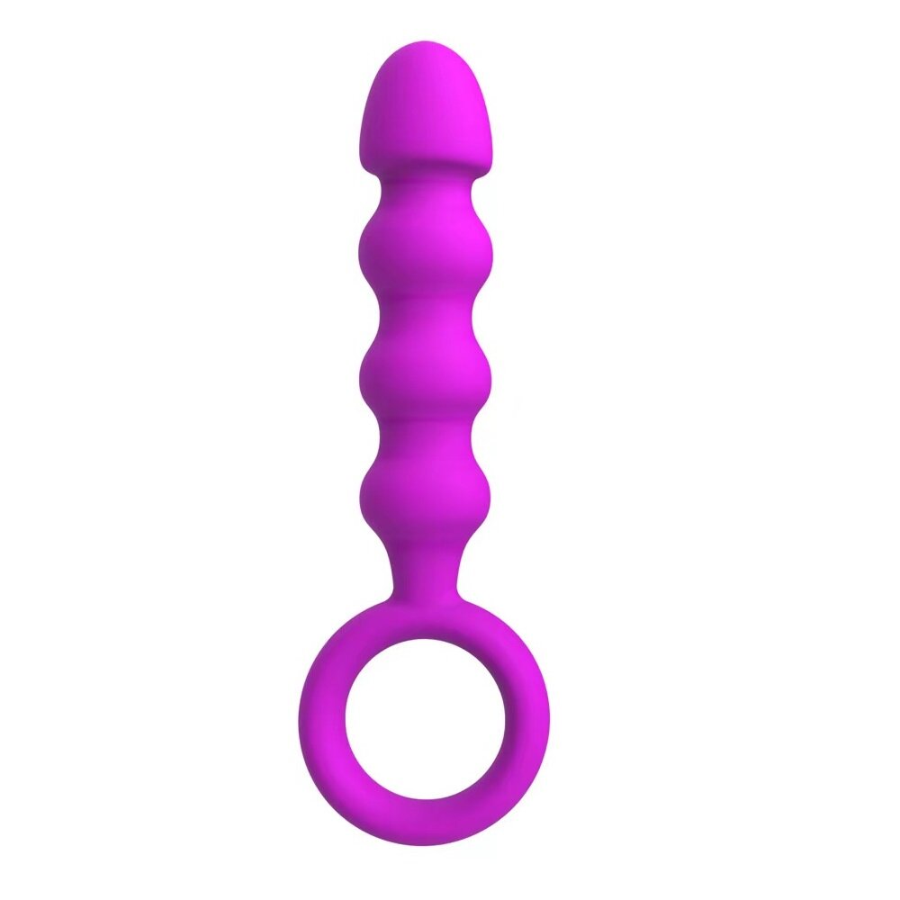 Passion Labs Dop Anal cu Inel Anal Plug Large Silicon Mov 14.5 cm Mystery