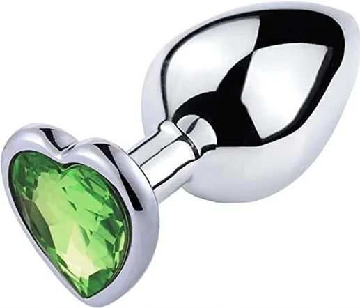 Passion Labs Dop Anal Hearty Buttplug Large Argintiu/Verde Deschis