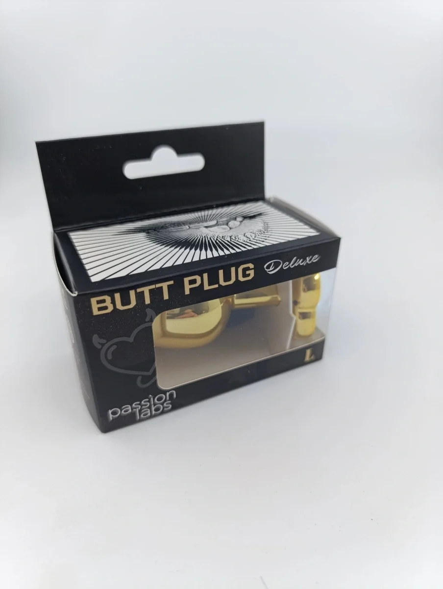 Passion Labs Dop Anal Hearty Buttplug Large Auriu/Albastru Deschis