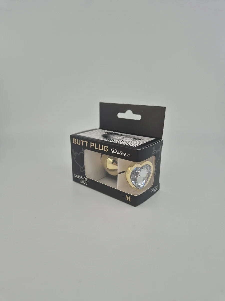 Passion Labs Dop Anal Hearty Buttplug Medium Auriu/Clear