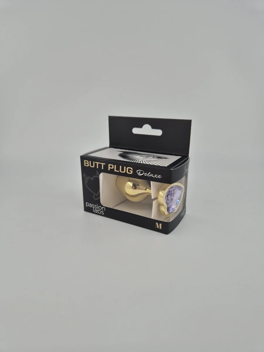 Passion Labs Dop Anal Hearty Buttplug Medium Auriu/Mov Deschis