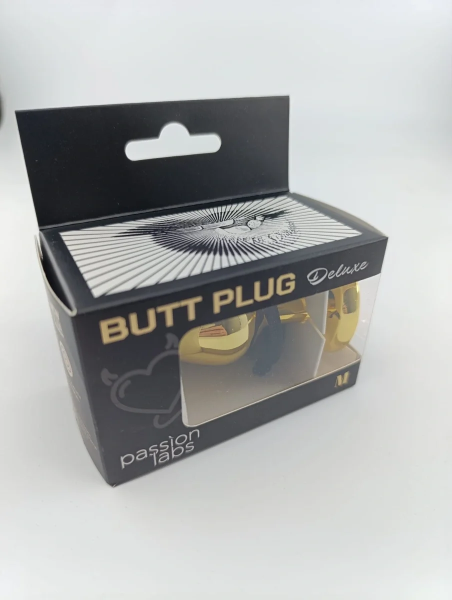 Passion Labs Dop Anal Hearty Buttplug Medium Auriu/Portocaliu