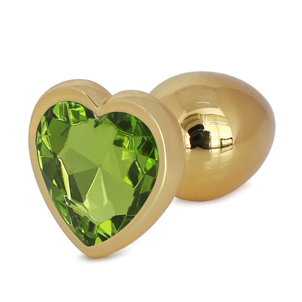 Passion Labs Dop Anal Hearty Buttplug Medium Auriu/Verde Deschis