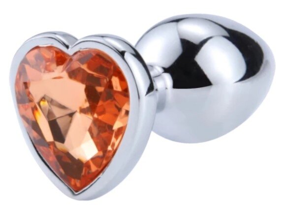 Passion Labs Dop Anal Hearty Buttplug Small Argintiu/Portocaliu