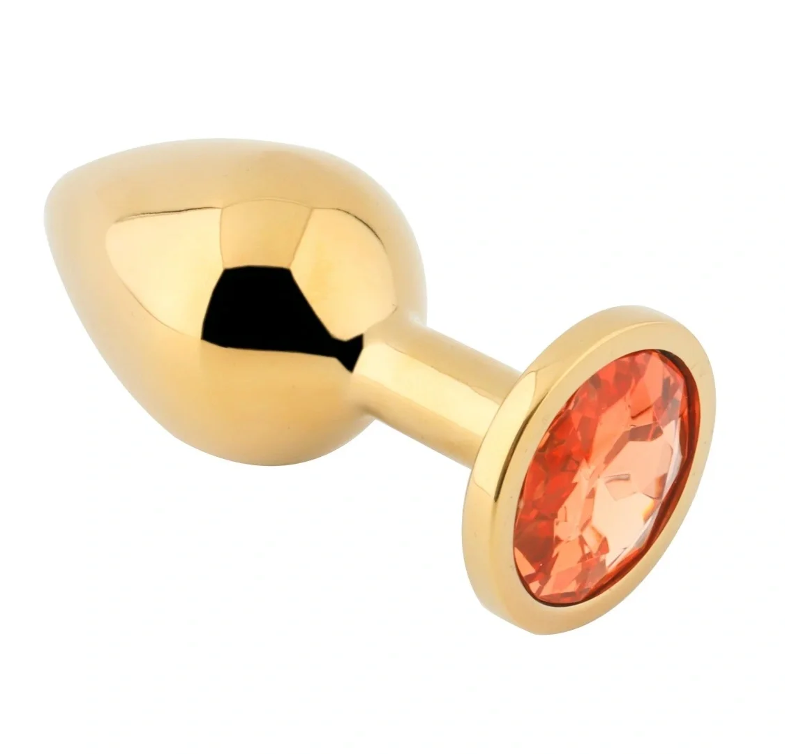 Passion Labs Dop Anal Metallic Buttplug Large Auriu/Portocaliu