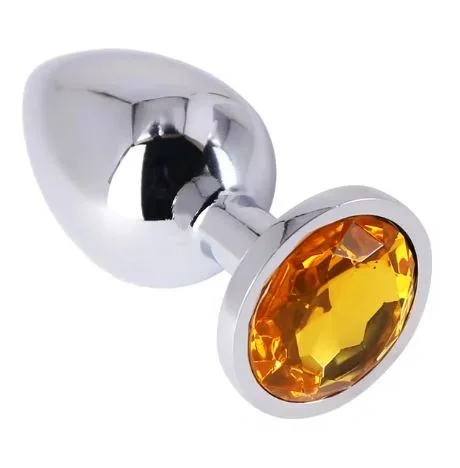 Passion Labs Dop Anal Metallic Buttplug Small Argintiu/Galben