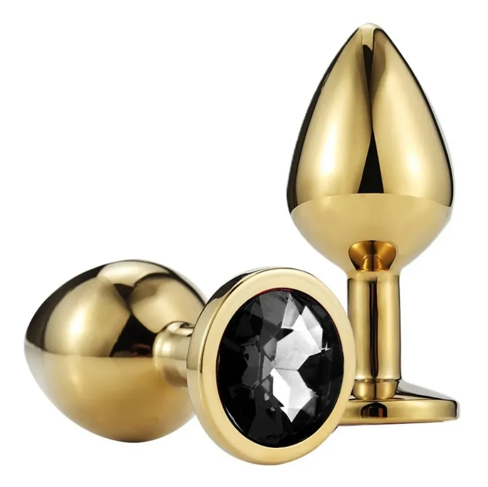 Passion Labs Dop Anal Metallic Buttplug Small Auriu/Negru