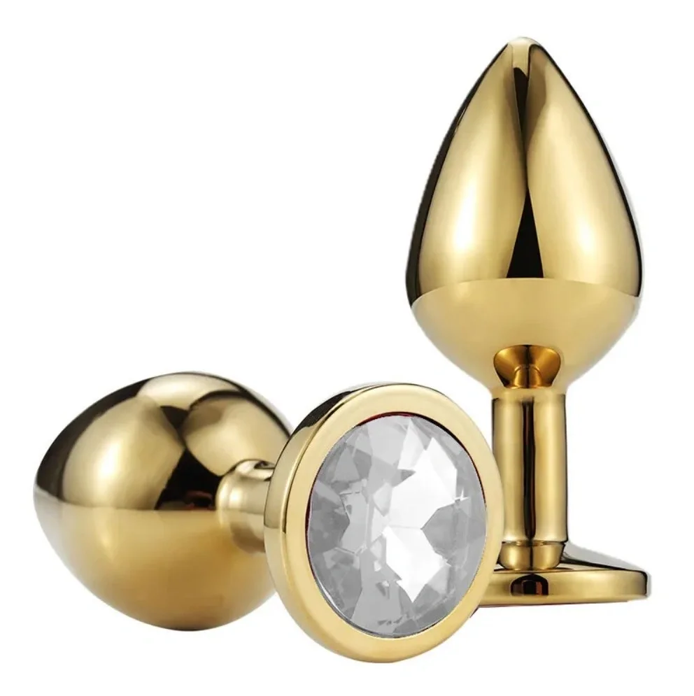Passion Labs Dop Anal Metallic Buttplug Small Auriu/Transparent