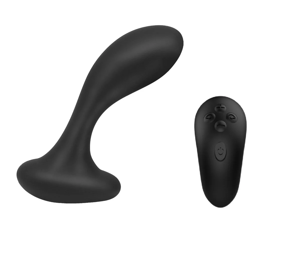Passion Labs Dop Anal Vibrator cu Telecomanda Wireless 10 Moduri Vibratii 3 Viteze Silicon Lichid USB Negru 12.3 cm
