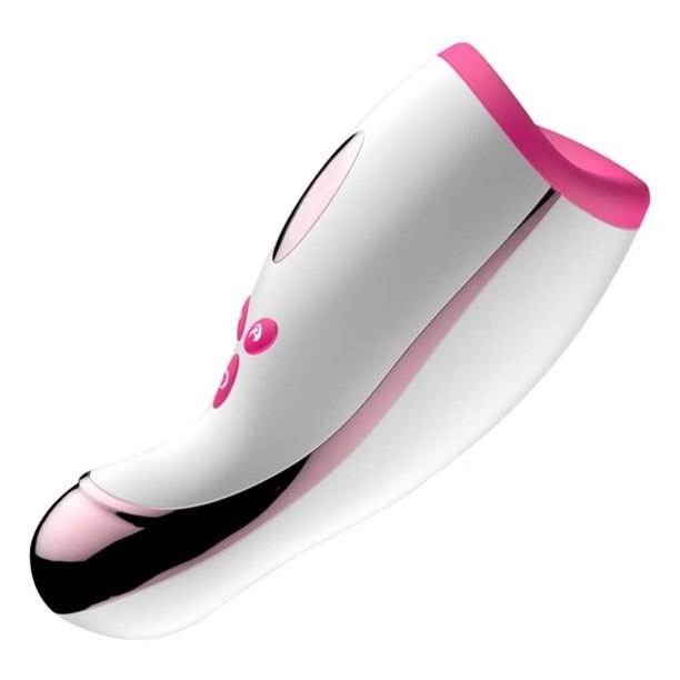 Passion Labs Masturbator cu Incalzire 7 Moduri Vibratii 7 Moduri Pulsatii USB Alb/Roz 20 cm