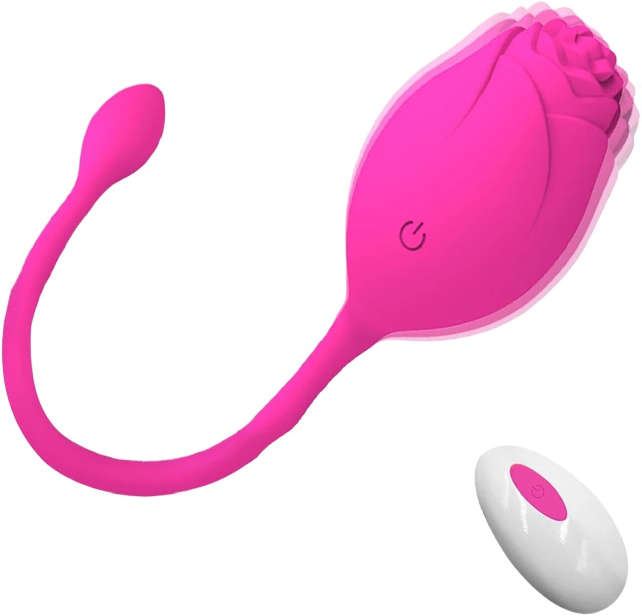 Passion Labs Ou Vibrator Ambrosia 10 Moduri Vibratii Remote Control Silicon USB Roz 19 cm Rose Collection