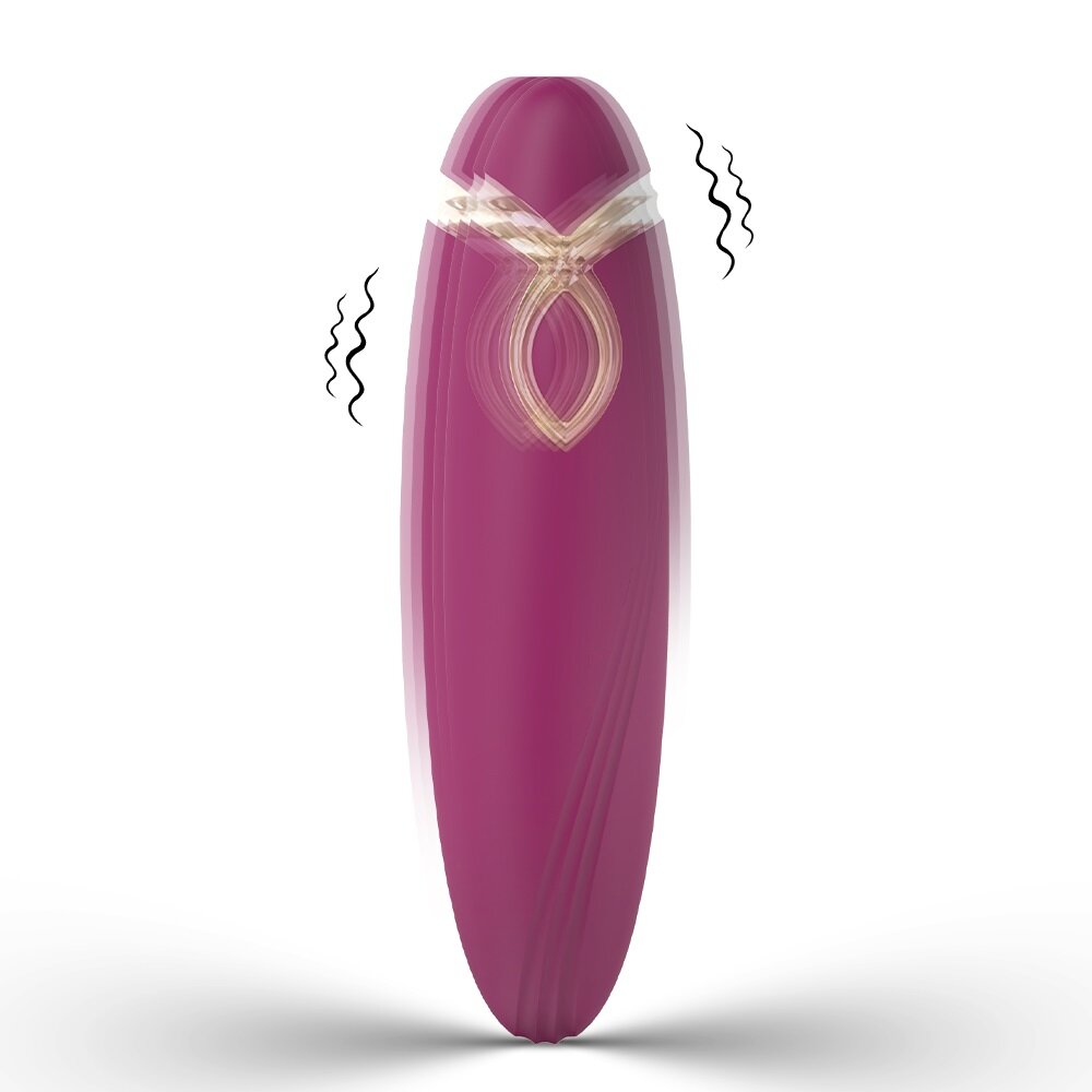 Passion Labs Stimulator Clint 9 Moduri Vibratii Silicon USB Rosu 11.2 cm