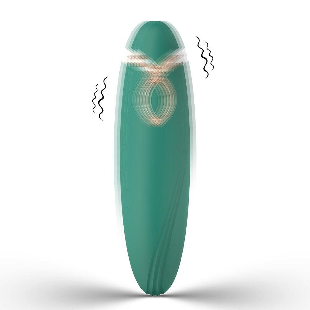 Passion Labs Stimulator Clint 9 Moduri Vibratii Silicon USB Verde 11.2 cm