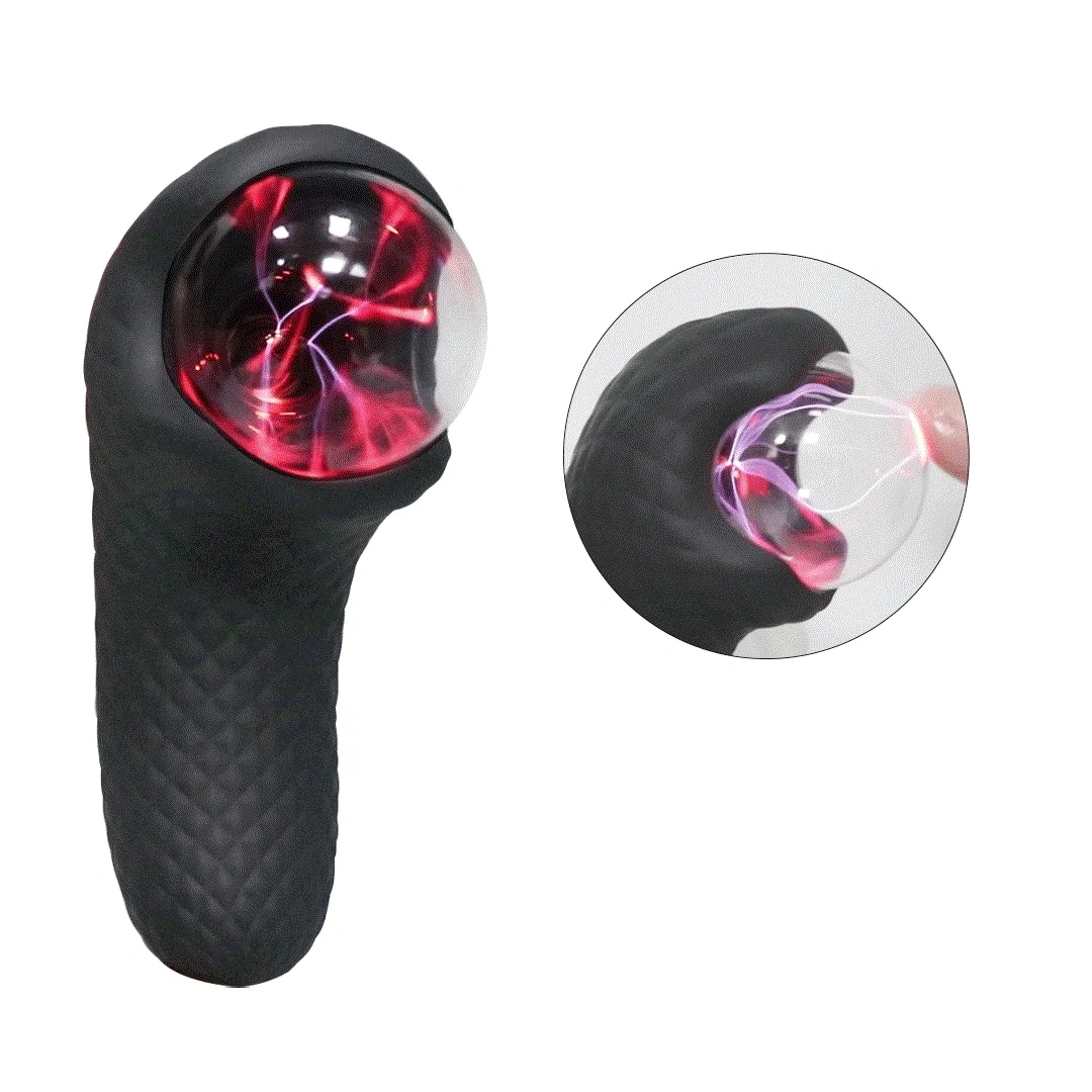 Passion Labs Stimulator Dual Plasma 10 Moduri Vibratii 10 Moduri Statice Silicon Negru 13.2 cm