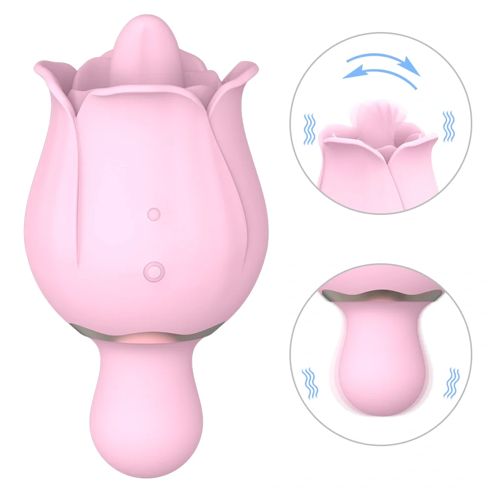 Passion Labs Vibrator Bloom18 Moduri Stimulatoare Silicon USB Roz 10.9 cm