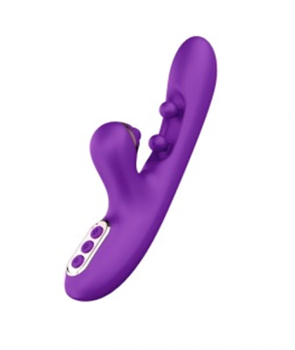 Passion Labs Vibrator Iepuras Royal Vibe 10 Moduri Vibratii 10 Moduri Stimulatoare Punctul G Silicon USB Mov 24.2 cm