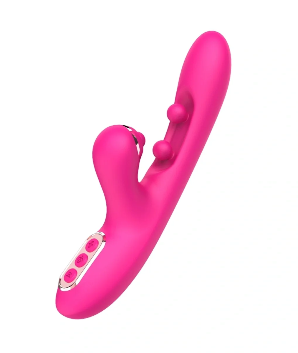 Passion Labs Vibrator Iepuras Royal Vibe 10 Moduri Vibratii 10 Moduri Stimulatoare Punctul G Silicon USB Roz 24.2 cm