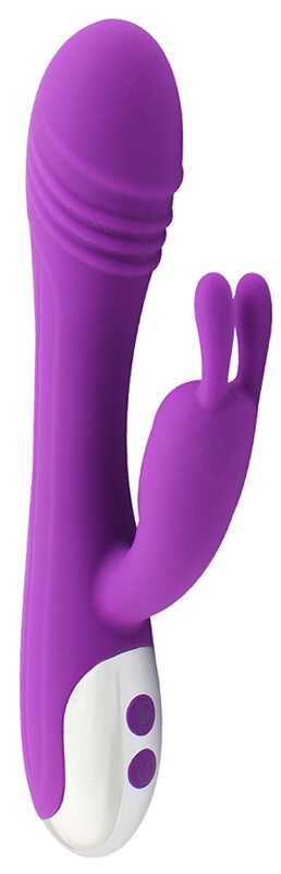 Passion Labs Vibrator Rabbit Levi Silicon USB 7 Moduri Mov 20 cm