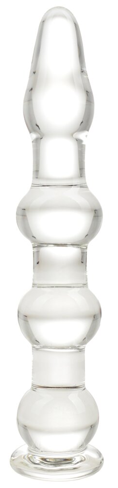 Passion Labs Wave Dildo Sticla Premium Transparent 17.5 cm Glass Series
