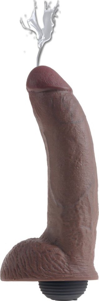 PIPEDREAM Dildo care ejaculeaza King Cock Mulatru 23 cm