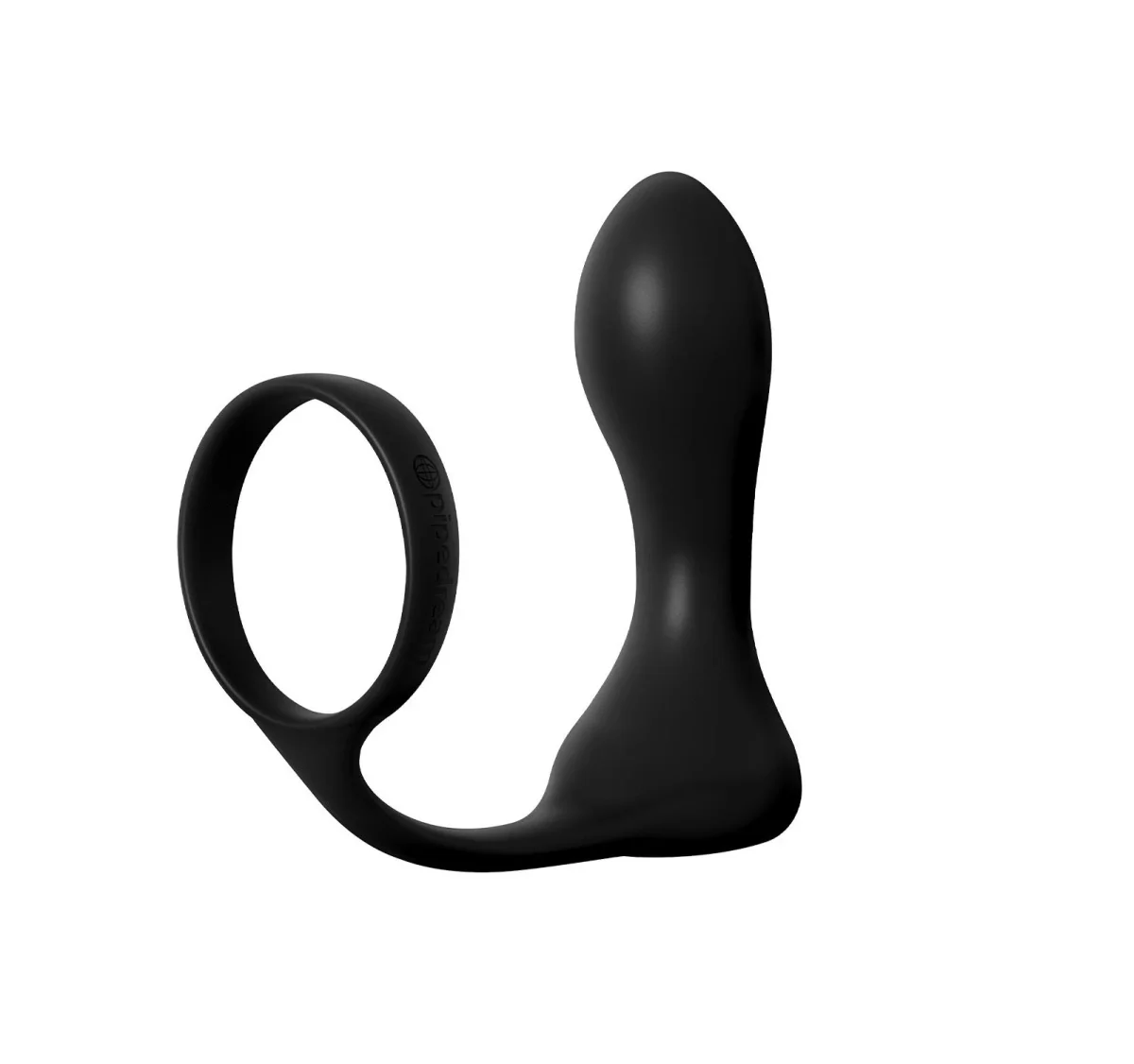 PIPEDREAM Inel de Penis cu Stimulator Anal 10 Moduri Vibratii Silicon USB Negru 11.4 cm