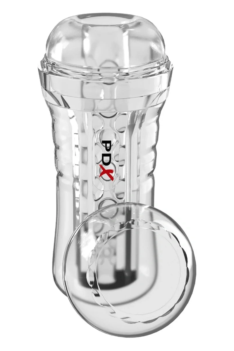 PIPEDREAM Masturbator ViewTube Plus See-Thru Ez-Grip Transparent 21 cm