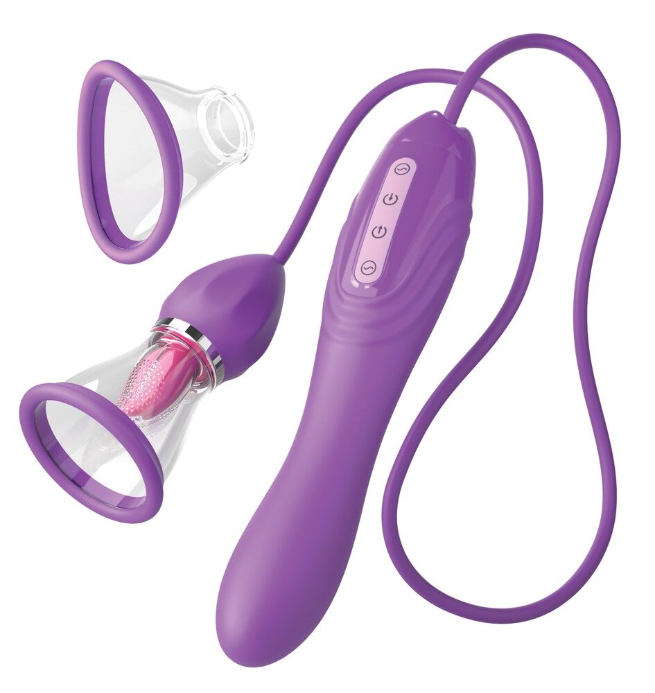 PIPEDREAM Stimulator Her Ultimate Pleasure Max Licking&Vibrating&Sucking Silicon USB Mov
