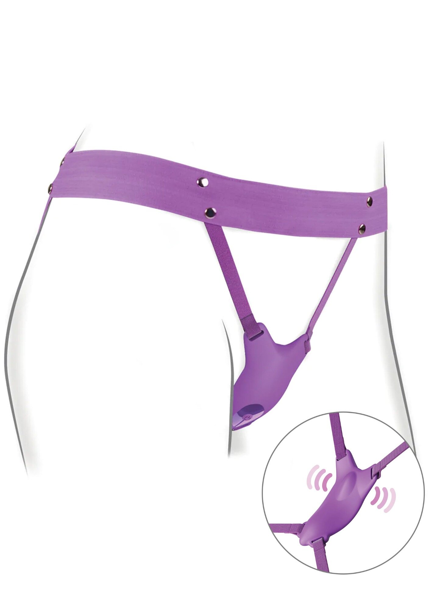 PIPEDREAM Stimulator Ultimate Butterfly Strap-On Remote Control 10 Moduri Vibratii Silicon USB Mov